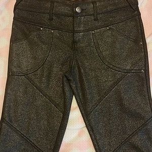 FP NWOT shimmery black skinny’s
